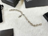 Chrome Hearts Unisex Retro Elliptical Ring Letter Cross Bracelet