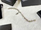 Chrome Hearts Unisex Retro Elliptical Ring Letter Cross Bracelet