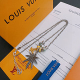 Louis Vuitton Couple Punk Retro Multi Element Bead Chain Necklace