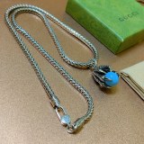 Gucci New Couple Personalized Retro Double G Necklace
