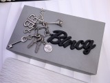 Balenciaga Fashion Multi Element Pendant Keychain Bag Pendant
