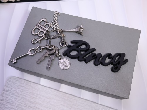 Balenciaga Fashion Multi Element Pendant Keychain Bag Pendant