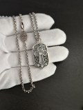 Chrome Hearts New Couple Classic Flame Diamond Necklace