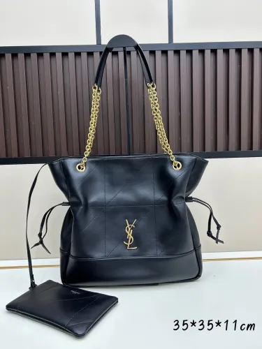 Yves Saint Laurent New Classic Logo Soft Sheepskin Lucky Bag Bucket Bag Size: 35X35X10 CM