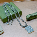 Gucci Anger Forest Collection Double G Pattern Vintage Necklace