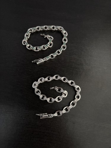 Chrome Hearts Classic Retro Letter Diamond Bracelet