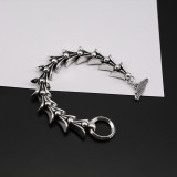 Chrome Hearts Unisex Punk Retro Keel OT Buckle Bracelet
