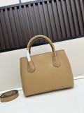 Prada New Classic Triangle Logo Lychee Pattern Leather Shopping Bag Handbag Size: 30x22x14 CM
