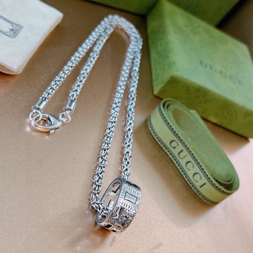 Gucci New Classic Retro Double G Transit Bead Necklace