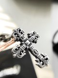 Chrome Hearts Unisex Punk Retro Flame Cross Necklace