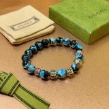 Gucci New Couple Classic Retro Double G Agate Bracelet