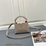 Louis Vuitton Classic LV Letter Lizard Leather Mini Handbag Size：21 x 14 x 8 CM