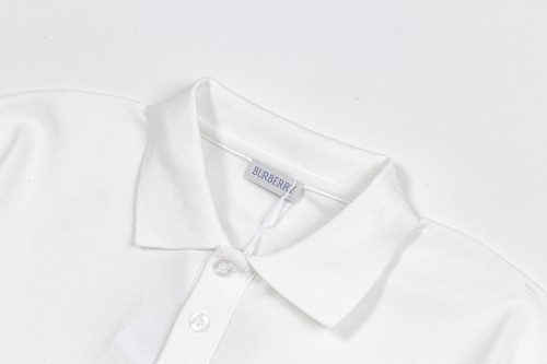 Burberry Unisex New Embroidered War Horse Wheat Ear Logo Casual Polo