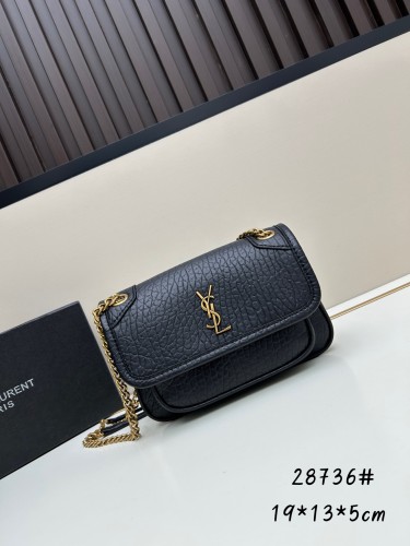 Yves Saint Laurent New Sheepskin Mini Handbag Chain Bag Size: 19x13x5 CM