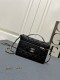 Chanel New Lychee patterned Leather Box Bag Chain Strap Crossbody Bag Size: 19 CM