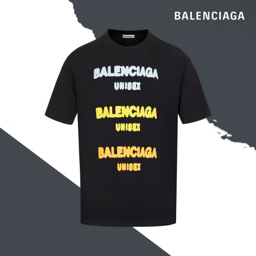 Balenciaga New Fashion Logo Letter Printed Round Neck Short Sleeve T-shirt
