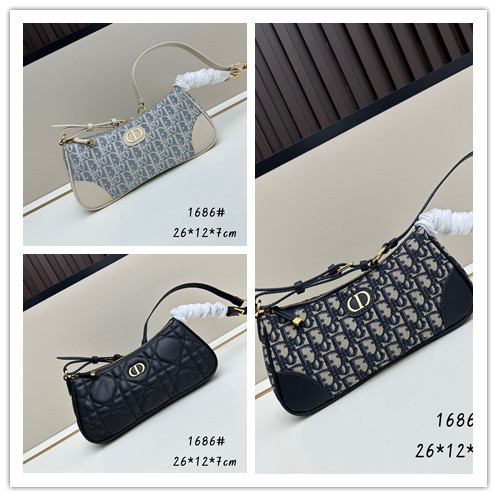 Dior New Classic Logo Mini Handbag Crossover Bag Size: 26x 12 x 7 CM