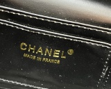 Chanel New Lychee patterned Leather Box Bag Chain Strap Crossbody Bag Size: 19 CM