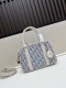 Dior New Classic Logo Padlock Crossbody Bag Bowling Bag Size: 25 x 16 x 9.5 CM