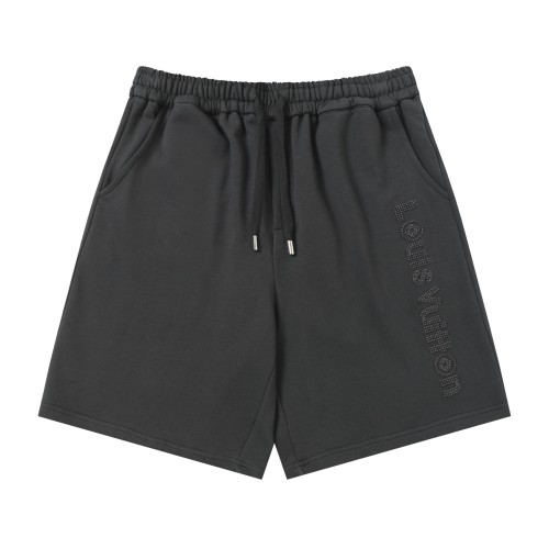Louis Vuitton Classic Embroidered Washed Logo Shorts Unisex Versatile Casual Sports Shorts