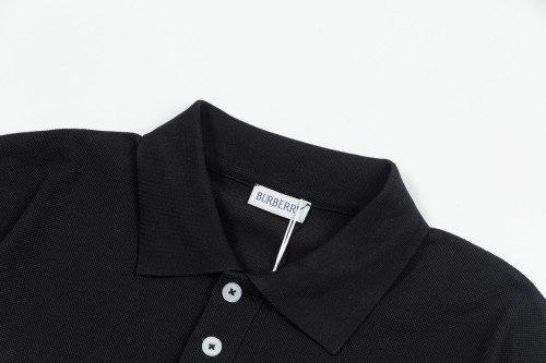 Burberry Unisex New Embroidered War Horse Wheat Ear Logo Casual Polo