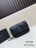Yves Saint Laurent New Sheepskin Mini Handbag Chain Bag Size: 19x13x5 CM