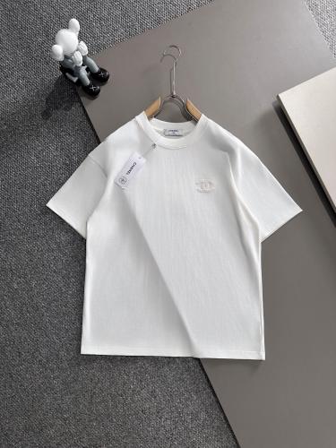 Chanel New Classic Personalized Embroidered Logo Short Sleeve Unisex Casual T-shirt