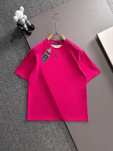 Chrome Hearts New Classic Cross Short Sleeve Unisex Casual T-shirt