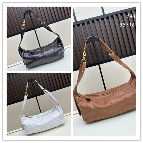 Dior New Classic Soft Diamond Grid Hobo Bag Shoulder Bag Size: 33 x 16 x 15 CM