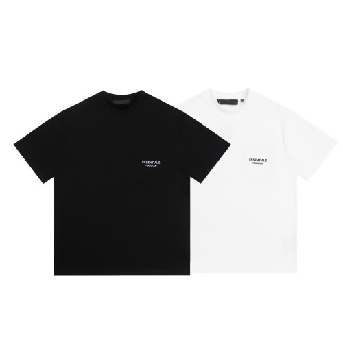 Fear of God Classic Embroidered Logo Pocket Short Sleeve Unisex Loose Casual T-shirt