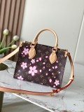 Louis Vuitton Fashion Logo Cherry Blossom Handbag Crossbody Bag