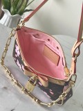 Louis Vuitton Fashion Bow Padlock Cherry Mahjong Bag Crossbody Bag Size: 13 x 4 x 22 CM