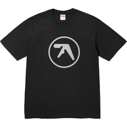 Supreme APHEX TWINAPHEX TWIN AMBIENT WORKS Printed T-shirt Unisex Casual Loose Short Sleeve