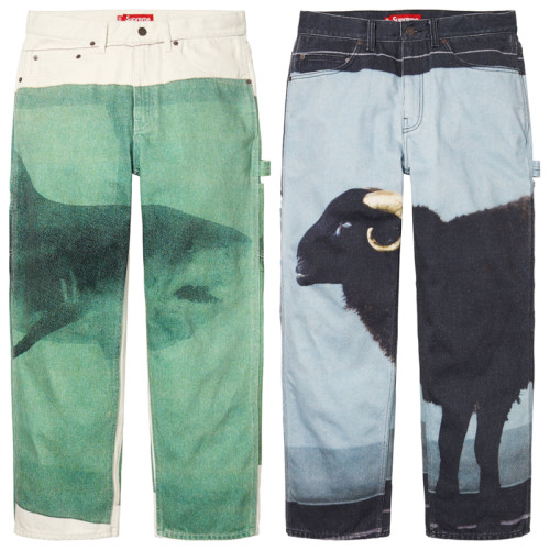 Supreme Fashion Cotton Sheep Shark Cowboy Pants Casual Pants
