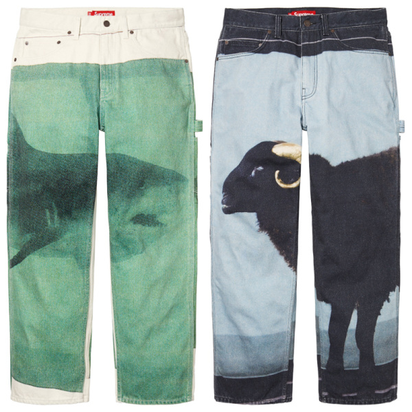 Supreme Fashion Cotton Sheep Shark Cowboy Pants Casual Pants