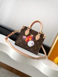 Louis Vuitton New Fashion Cute Panda Printed Handbag Crossbody Bag Size: 15 x 8.5 x 18 CM