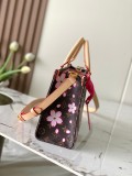 Louis Vuitton Fashion Logo Cherry Blossom Handbag Crossbody Bag
