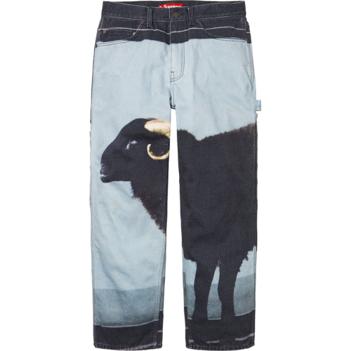 Supreme Fashion Cotton Sheep Shark Cowboy Pants Casual Pants