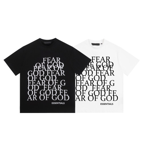 Fear of God Classic Personalized Logo Short Sleeve Unisex Loose Casual T-shirt