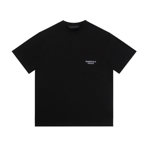 Fear of God Classic Embroidered Logo Pocket Short Sleeve Unisex Loose Casual T-shirt
