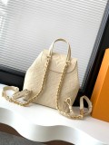 Louis Vuitton New Classic Logo Flip Chain Backpack Size: 20x 22 x 14 CM