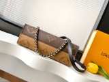 Louis Vuitton New Classic Logo Handbag Chain Crossbody Bag Size: 13 x 10 x 25 CM