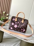 Louis Vuitton Fashion Logo Cherry Blossom Handbag Crossbody Bag