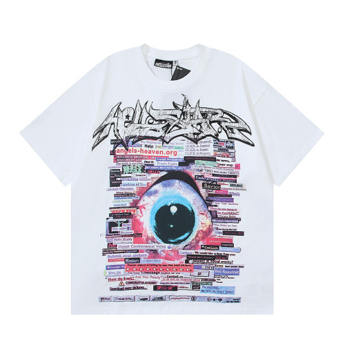 Hellstar High Street Printed Cotton Short Sleeve Unisex Casual Loose T-shirt