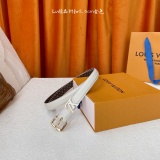 Louis Vuitton Fashion Versatile Logo Letter Belt 20MM