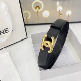 Chanel New Fashion Versatile Double Sided Head Leather Belt 30MM