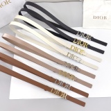 Dior New Fashion Versatile Double Sided Head Leather Belt 20MM