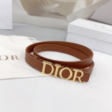 Dior New Fashion Versatile Double Sided Head Leather Belt 20MM