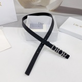 Dior New Fashion Versatile Double Sided Head Leather Belt 20MM
