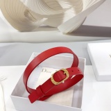 Dior Fashion Versatile Double Sided Head Leather Belt 20MM